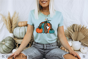 Leopard Pumpkin Trio With Heart #BS3692