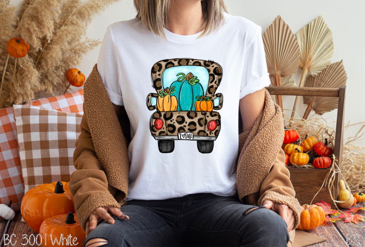 Leopard Truck I Love Fall #BS3533