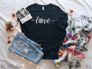 Love Script With Snowflake #BS2410