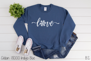 Love Script With Snowflake #BS2410