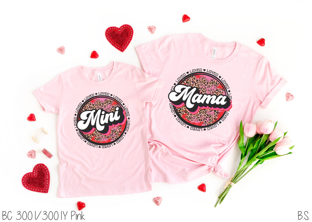 Loved Mama And Mini Valentines Grunge #BS2623-24