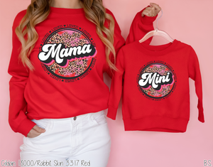 Loved Mama And Mini Valentines Grunge #BS2623-24