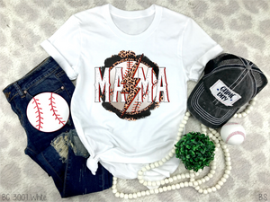 Mama Baseball Leopard Lightning #BS3305