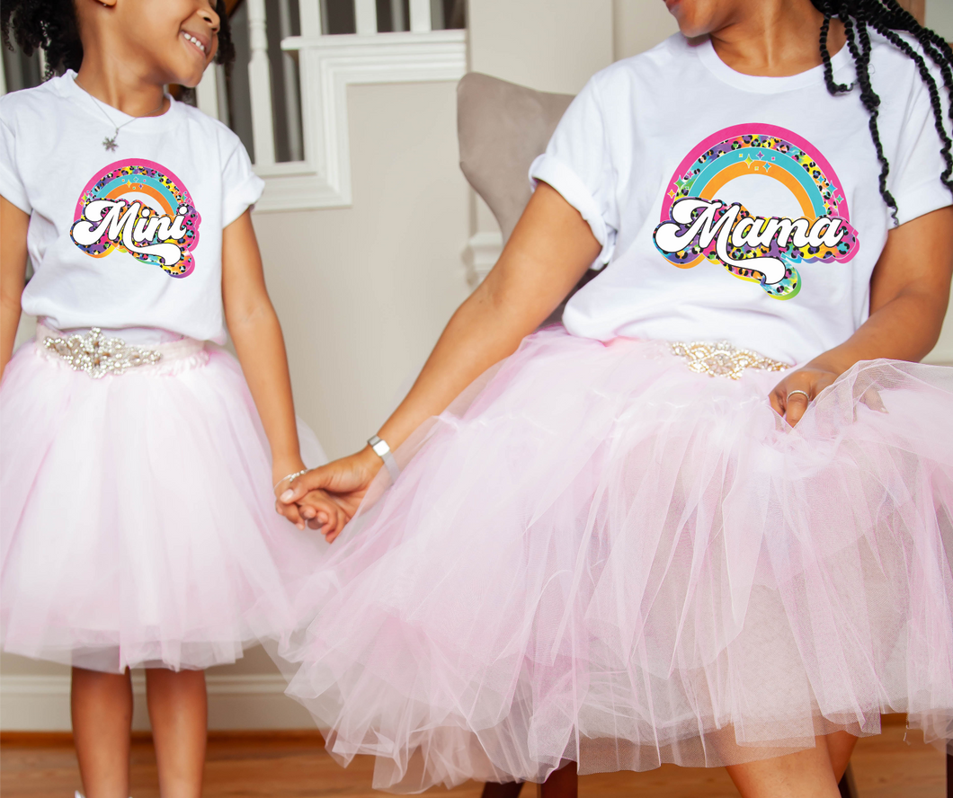 Mama And Mini Leopard Rainbow #BS1647-48