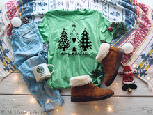 Load image into Gallery viewer, Merry Christmas Tree Trio One Color #BS3767
