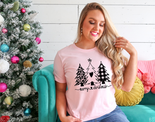 Load image into Gallery viewer, Merry Christmas Tree Trio One Color #BS3767
