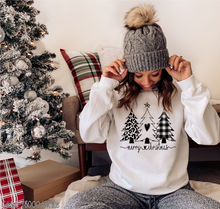 Load image into Gallery viewer, Merry Christmas Tree Trio One Color #BS3767
