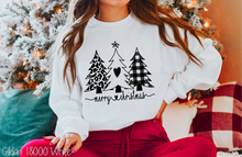 Load image into Gallery viewer, Merry Christmas Tree Trio One Color #BS3767
