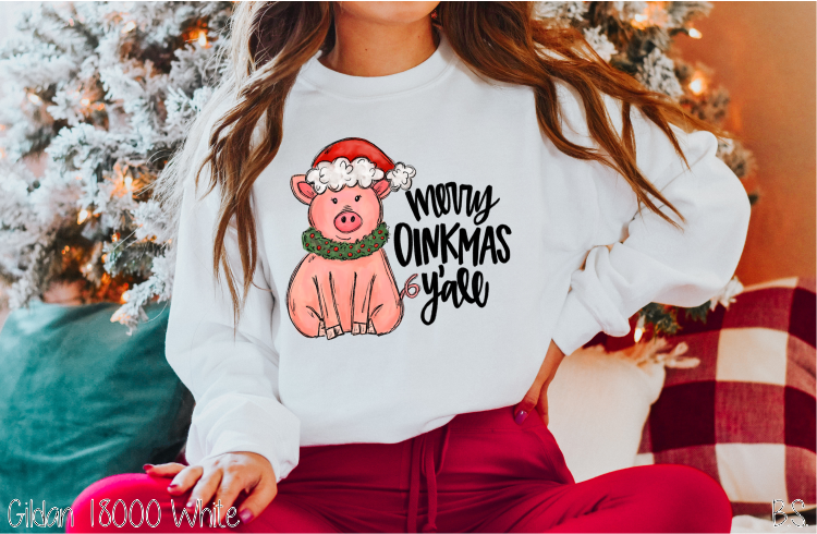 Merry Oinkmas Y'all Pig #BS3971