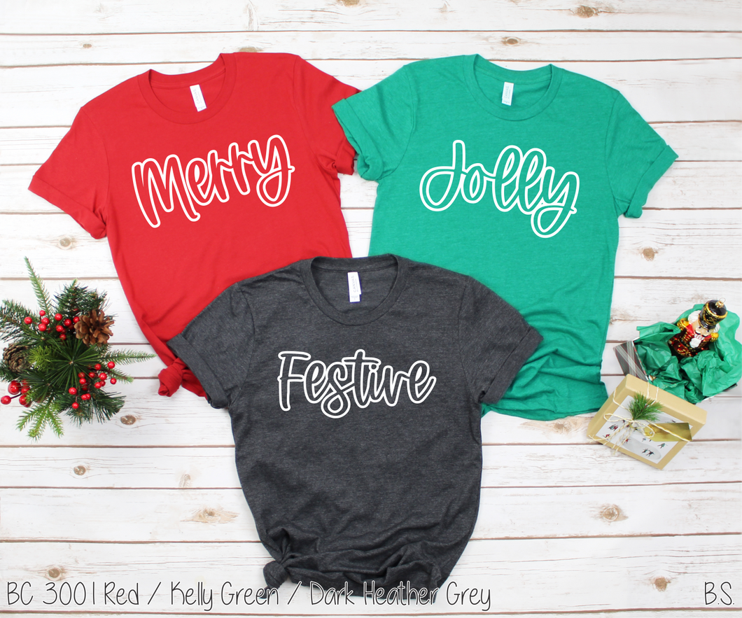 Christmas Outlines #BS2351-53