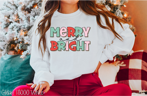 Merry & Bright Pink Red & Green #BS3725