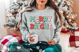 Merry & Bright Pink Red & Green #BS3725