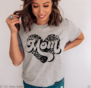 Mom Leopard Print Heart #BS2937