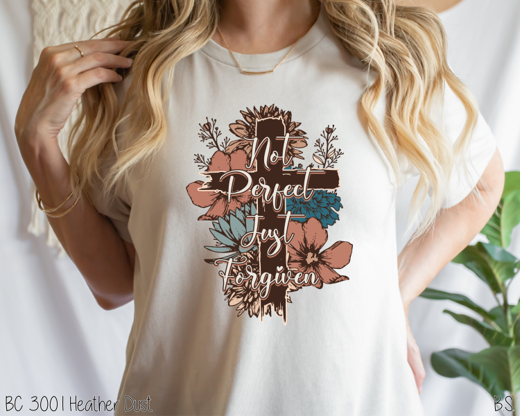 Not Perfect Just Forgiven Cross #BS3838