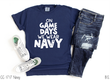 Load image into Gallery viewer, On Game Days We Wear Navy #BS3635
