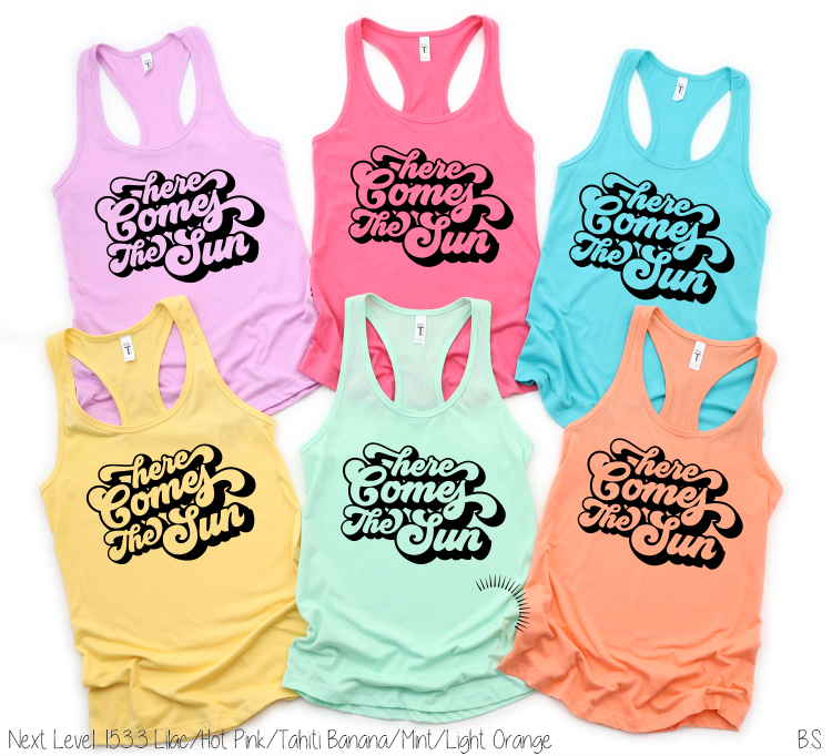 Retro Here Comes The Sun One Color #BS5386