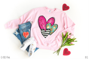 Painted Whimsical Hearts #BS2552