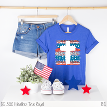 Load image into Gallery viewer, Patriotic Brush Stroke Cross #BS3201
