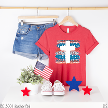 Load image into Gallery viewer, Patriotic Brush Stroke Cross #BS3201
