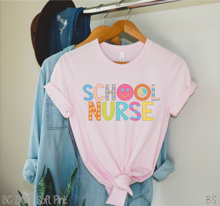 Peace Love School Nurse #BS3284