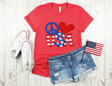 Load image into Gallery viewer, Peace Love USA #A49
