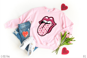 Pink Lips Heart Tongue #BS1102