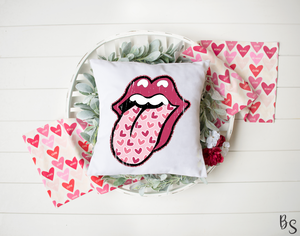 Pink Lips Heart Tongue #BS1102
