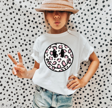 Load image into Gallery viewer, Pink &amp; Black Leopard Smiley Face #BS5226
