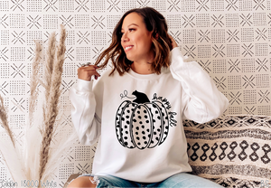 Polka Dot Happy Fall Pumpkin Adult #BS3732