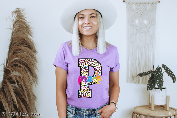Pre-K Bright Leopard Letters #BS3374
