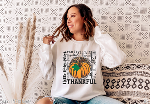 Pumpkin Thankful Leopard Typo #BS2336