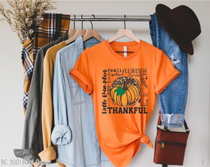 Pumpkin Thankful Leopard Typo #BS2336