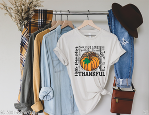 Pumpkin Thankful Leopard Typo #BS2336