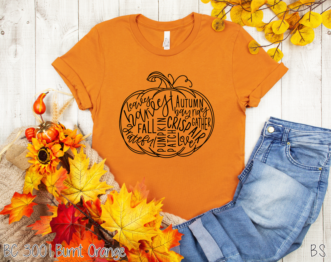 Pumpkin Word Art #BS515