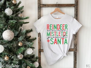 Reindeer Snowman Mistletoe Presents & Santa #BS2299