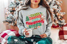 Load image into Gallery viewer, Retro Christmas Thick Thighs Christmas Vibes #BS3926
