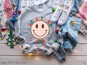 Retro Christmas Vibes Smiley Face #BS3722