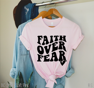 Retro Faith Over Fear With Heart #BS2939