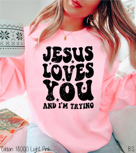 Retro Jesus Loves You #BS4043