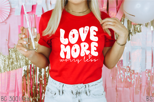 Retro Love More Worry Less Wavy #BS5020