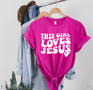 Retro This Girl Loves Jesus #BS3390