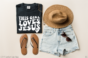 Retro This Girl Loves Jesus #BS3390