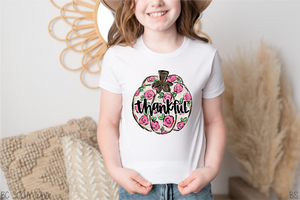Rose Pattern Thankful Pumpkin #BS3613