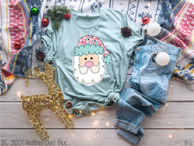 Load image into Gallery viewer, Santa Polka Dot Hat Pink &amp; Blue #BS2390
