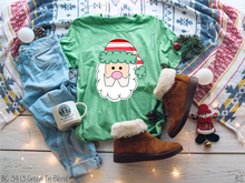 Load image into Gallery viewer, Santa Stripe Hat Red &amp; Green #BS2389
