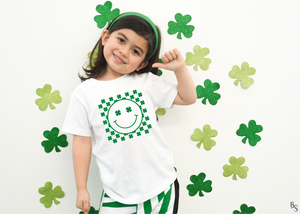 Shamrock Background Smiley Face #BS5108