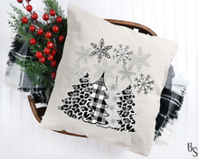 Load image into Gallery viewer, Silver And Black Leopard Christmas Trees #BS979

