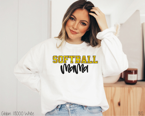 Softball Mama Stitch Glitter #BS5121