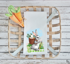 Spring Rabbit With Basket #BS1302