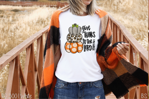 Stacked Pumpkin Give Thanks to the Lord #BS3647
